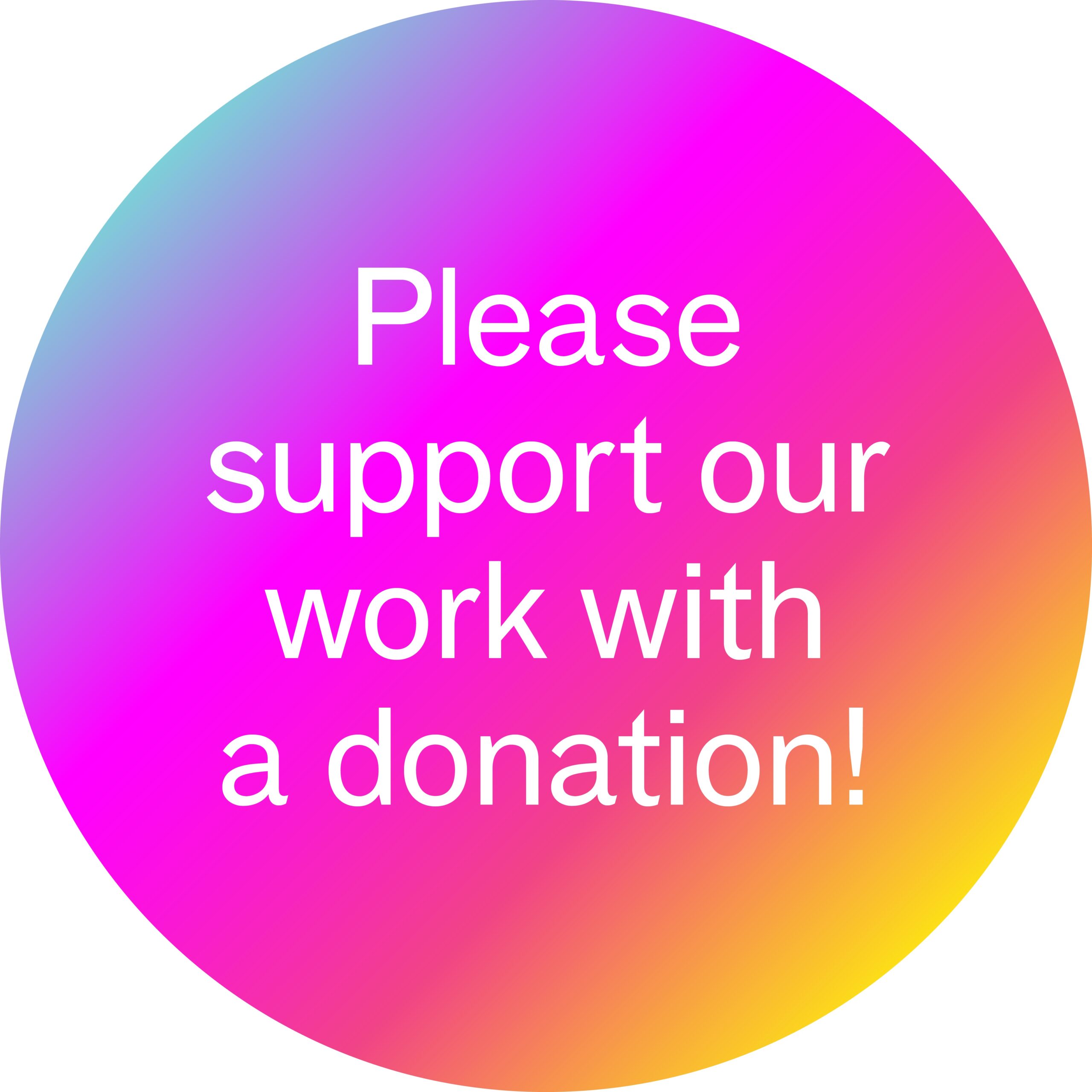 Please support our work with a donation!